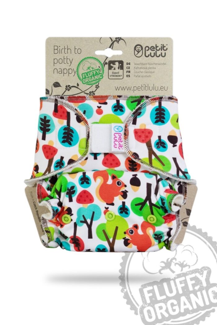 Petit Lulu Höschenwindel One Size mit Klettverschluss, Fluffy Organic – Bild 3