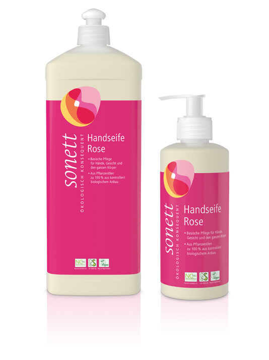 sonett Handseife Rose 300 ml Flasche