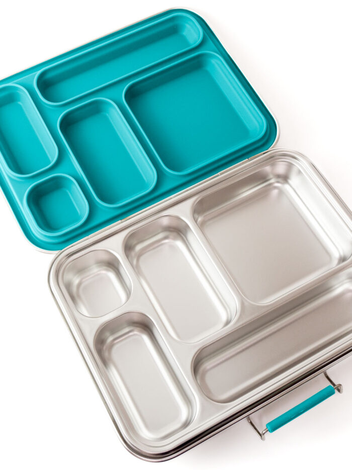 divata LEKKABOX GRANDE, Edelstahl Brotdose mit 5 Fächern